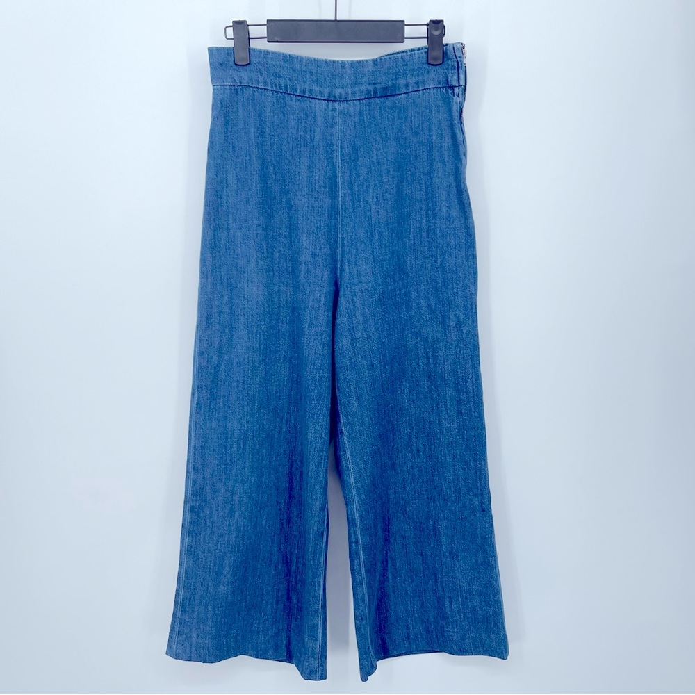 ZARA Wide Leg Cropped Jeans
